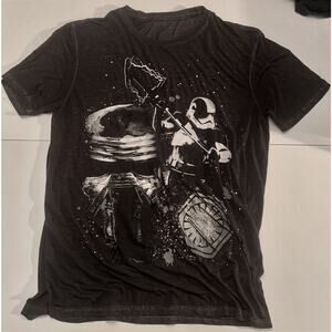 Kylo Ren With Stormtrooper Star Wars Black T-Shirt